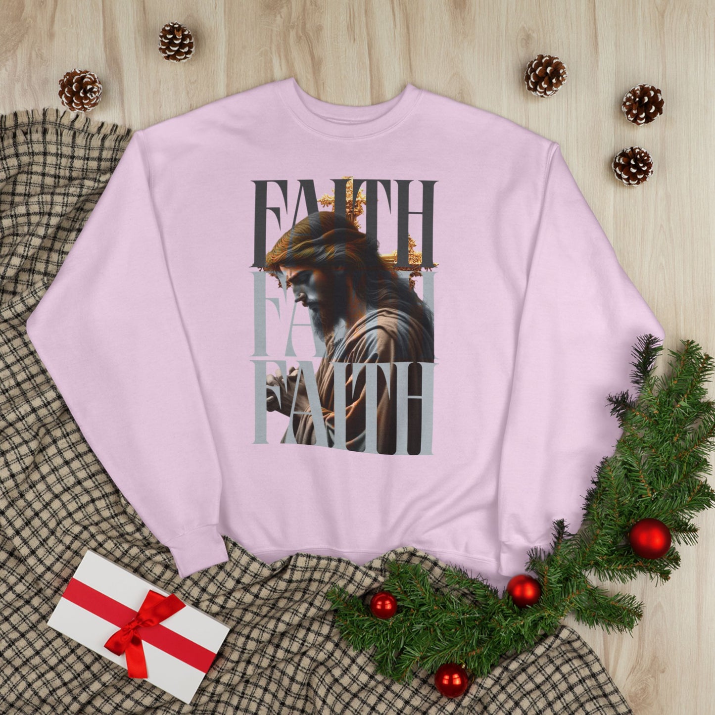 Faith-Themed Unisex EcoSmart® Crewneck Sweatshirt, Inspirational Gift, Cozy Apparel, Religious Sweatshirt, Perfect for Church, [...]