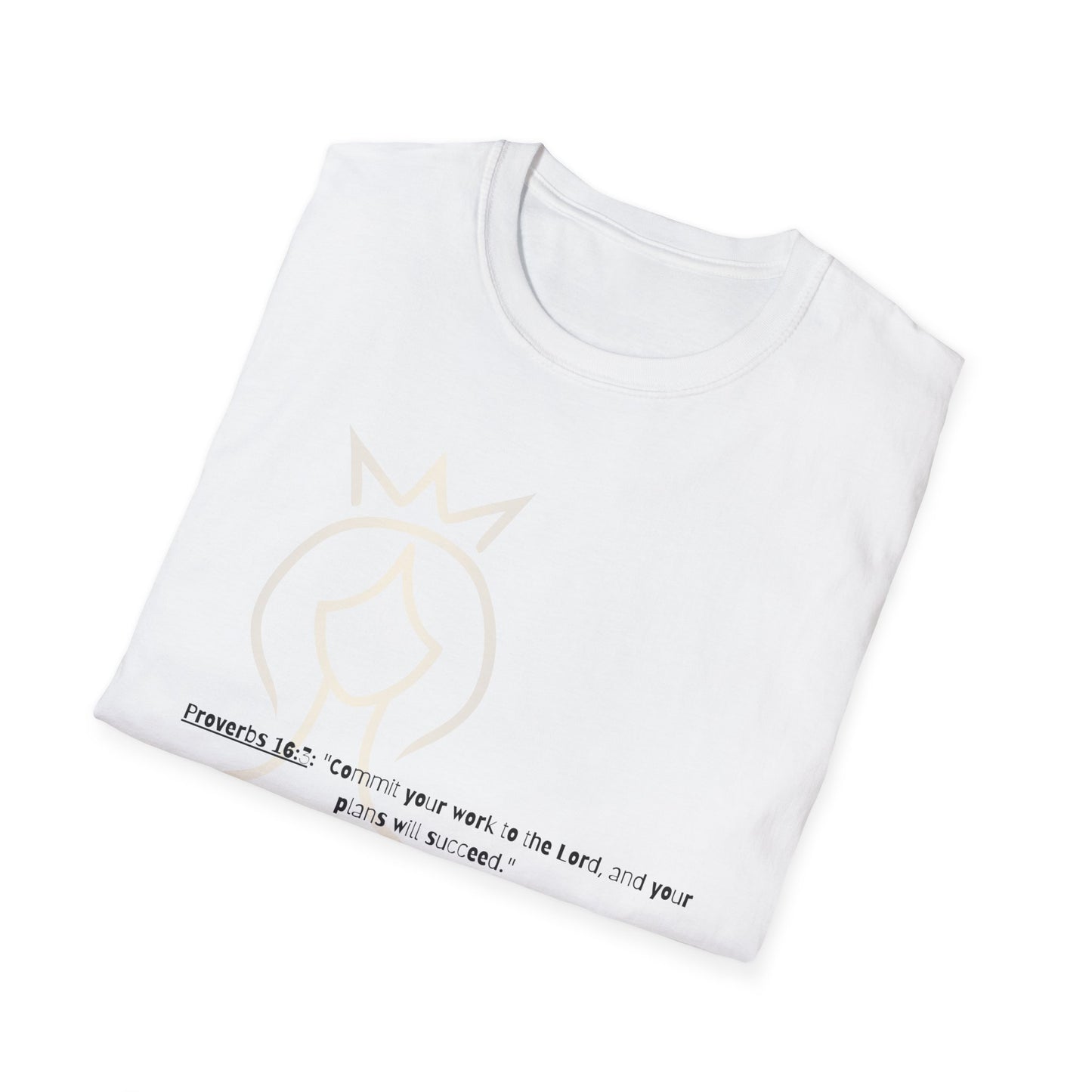 Bible verse themed Unisex Softstyle T-Shirt, jesus Lovers Gift, faith based Casual Wear Relaxed Fit Tee, Gift for believers