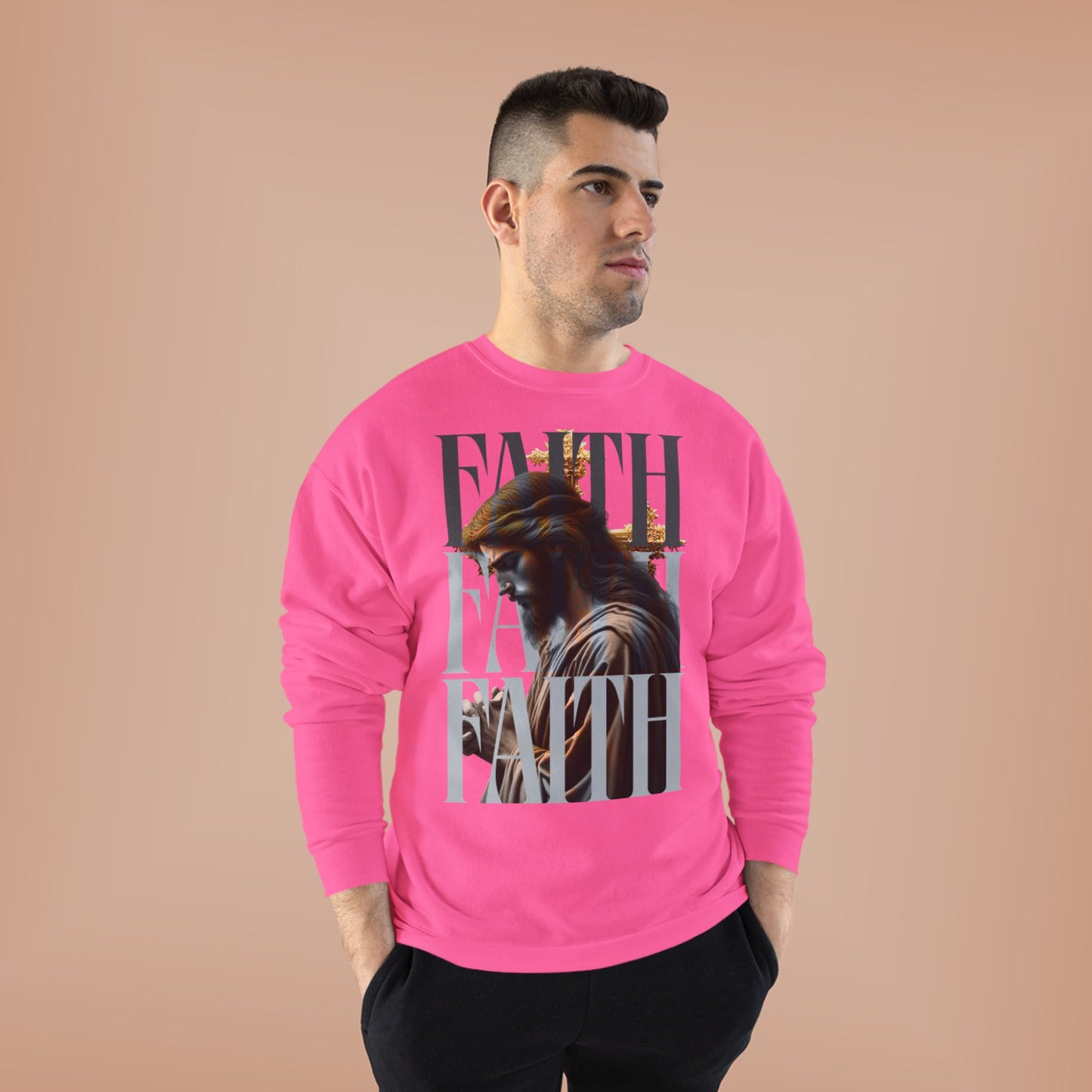 Faith-Themed Unisex EcoSmart® Crewneck Sweatshirt, Inspirational Gift, Cozy Apparel, Religious Sweatshirt, Perfect for Church, [...]