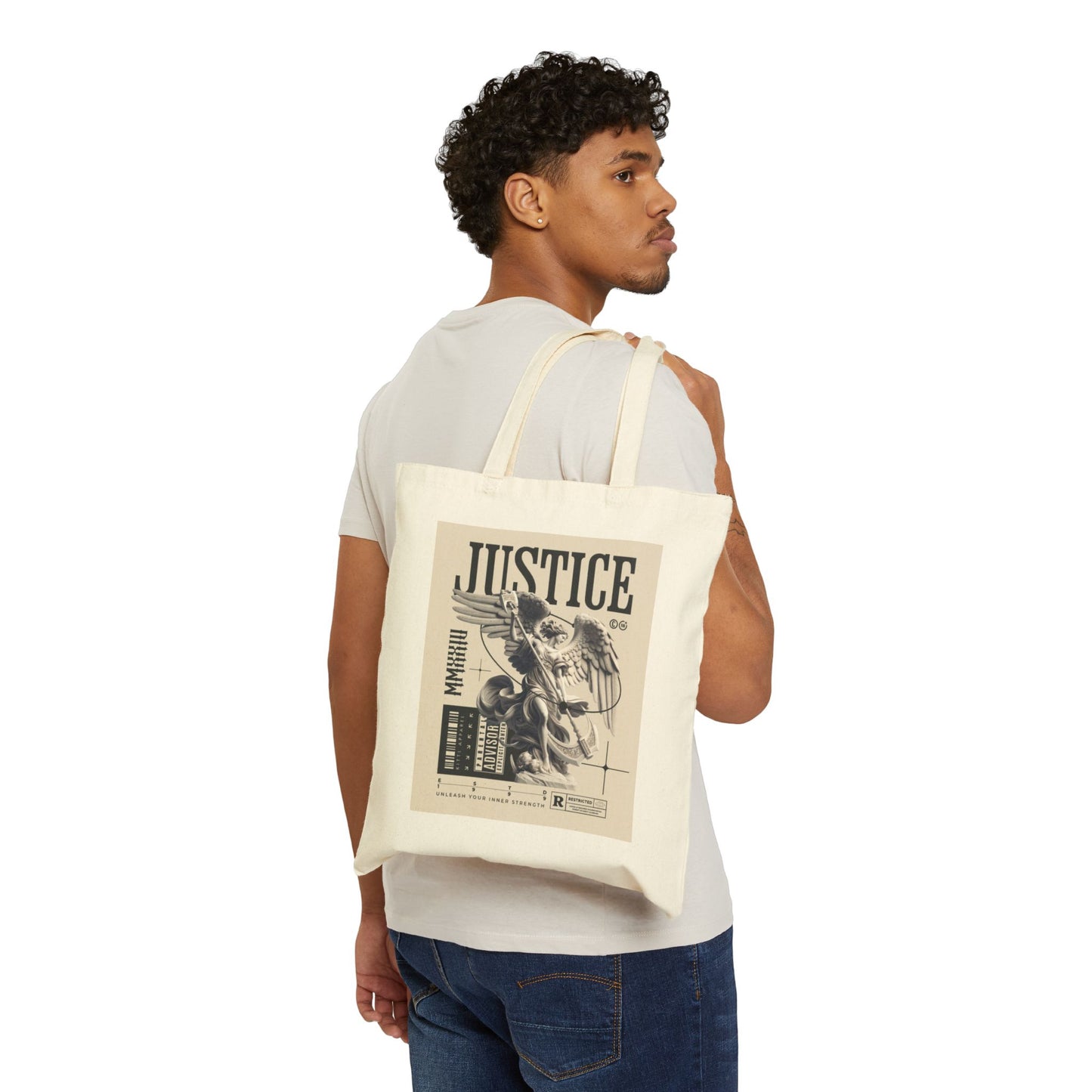 Every day Cotton Canvas Tote Bag, Eco-Friendly Tote, Perfect for daily use, spiritually inspired Everyday tote bag, eco friendly accessories