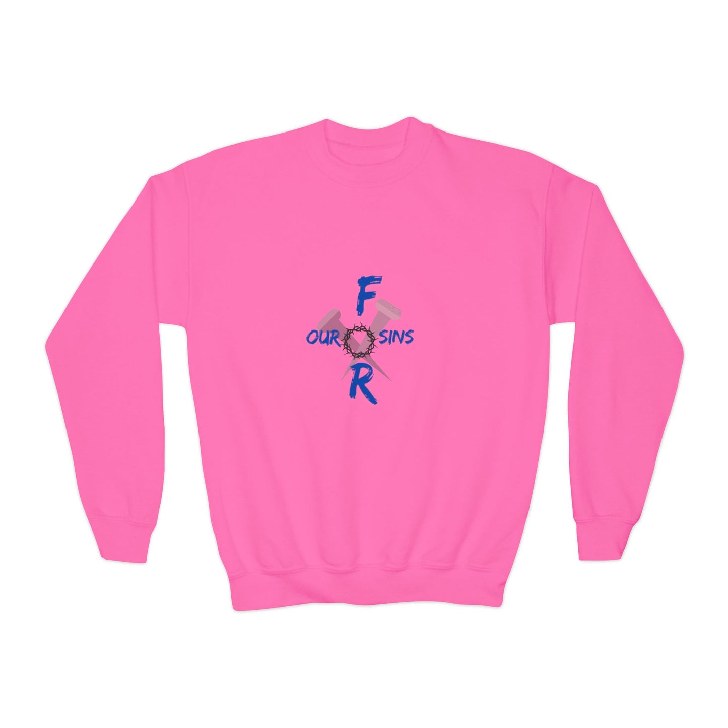 Youth Crewneck Sweatshirt with Inspirational Design, Cozy Gift for Kids, Faith-Focused Apparel, Perfect for Church Events, Family [...]