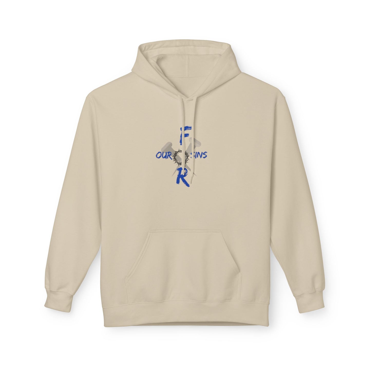 Unisex logo Fleece Hoodie - Cozy Gift for Friends, Motivational Apparel, Casual Wear, Birthday Present, Everyday Comfort
