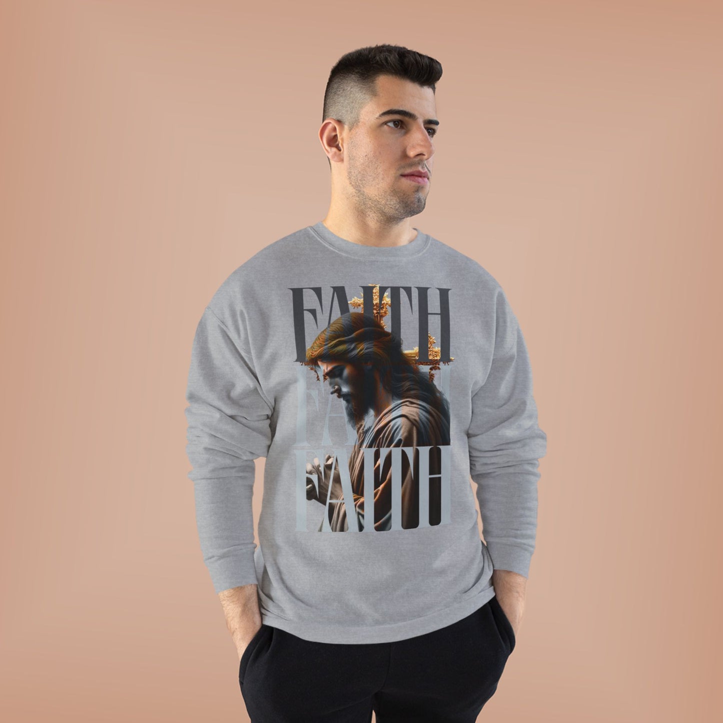 Faith-Themed Unisex EcoSmart® Crewneck Sweatshirt, Inspirational Gift, Cozy Apparel, Religious Sweatshirt, Perfect for Church, [...]