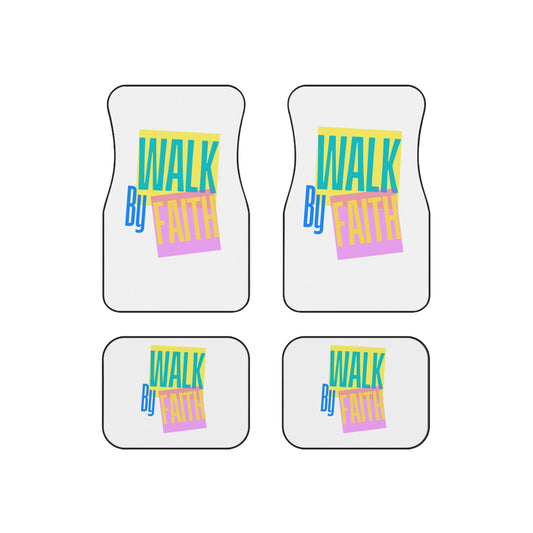 Colorful Inspirational Car Mats , Faith-Themed Floor Liners, faith based Auto Accessories, Motivational Gifts, car accessories for everyone