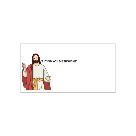 Humorous Jesus Bumper Stickers, Faith-Based Car Decal, Funny Religious Stickers, Christian Decor, Gift for Believers