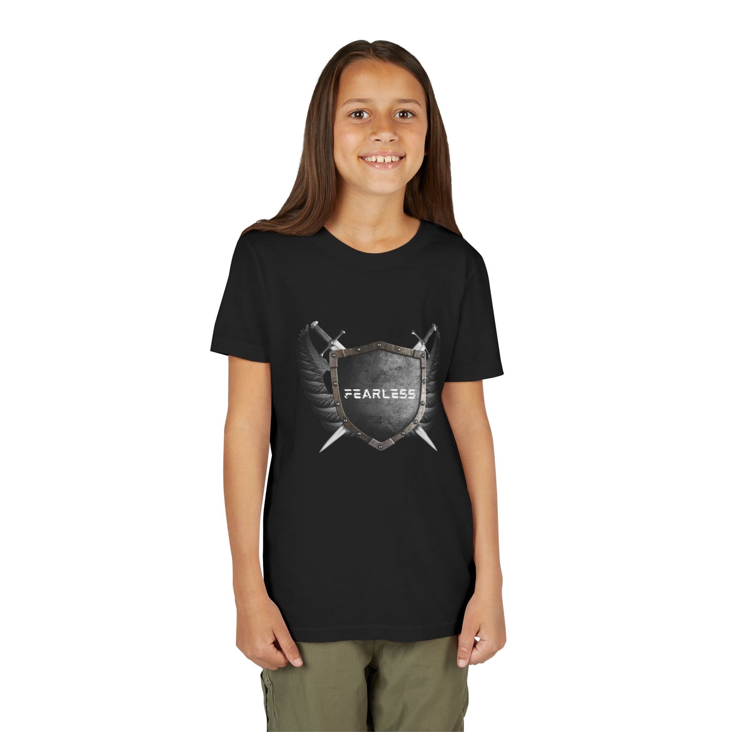 Fearless Youth Tee, Kids Graphic Shirt, spiritual Apparel, Gifts for Kids, motivational tshirts