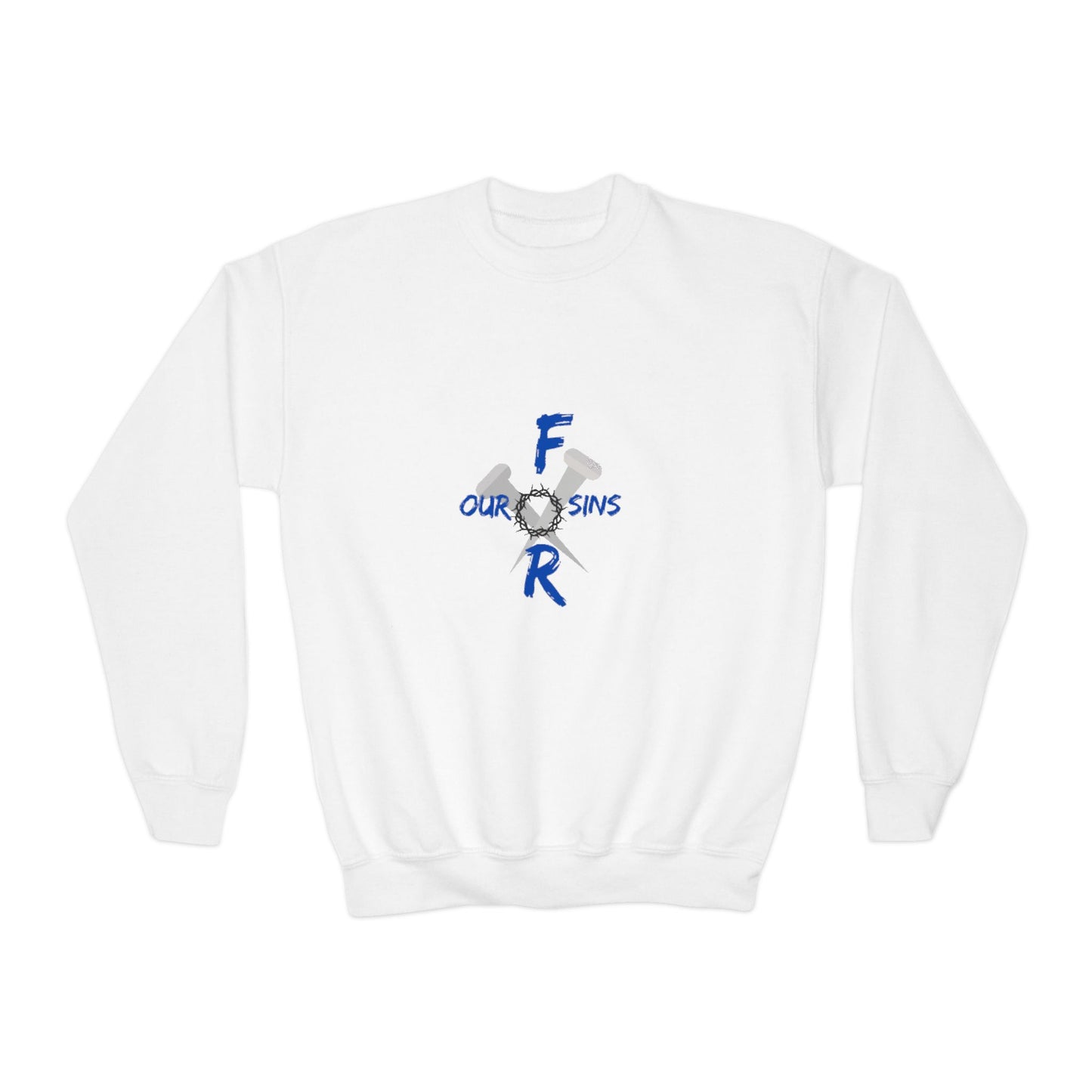 Youth Crewneck Sweatshirt with Inspirational Design, Cozy Gift for Kids, Faith-Focused Apparel, Perfect for Church Events, Family [...]