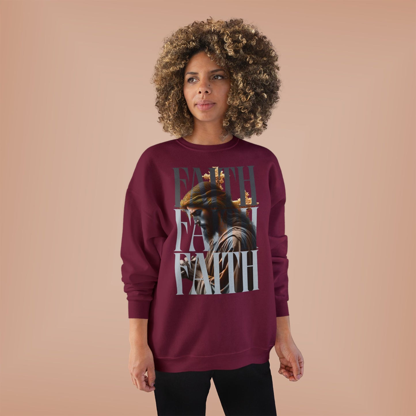 Faith-Themed Unisex EcoSmart® Crewneck Sweatshirt, Inspirational Gift, Cozy Apparel, Religious Sweatshirt, Perfect for Church, [...]