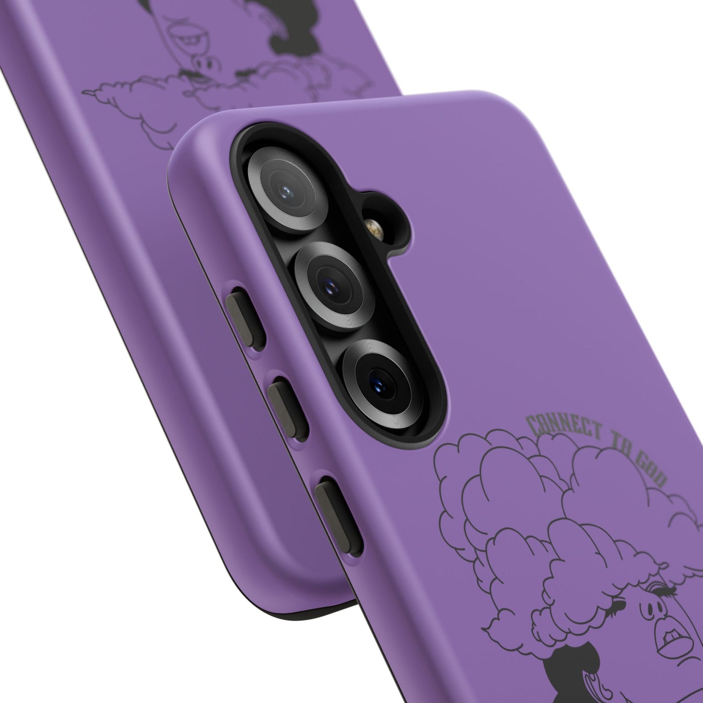 Purple Art Phone Case, Tough Cases for believers, Unique Phone Cover, Gifts for friends, Trendy Phone Accessories