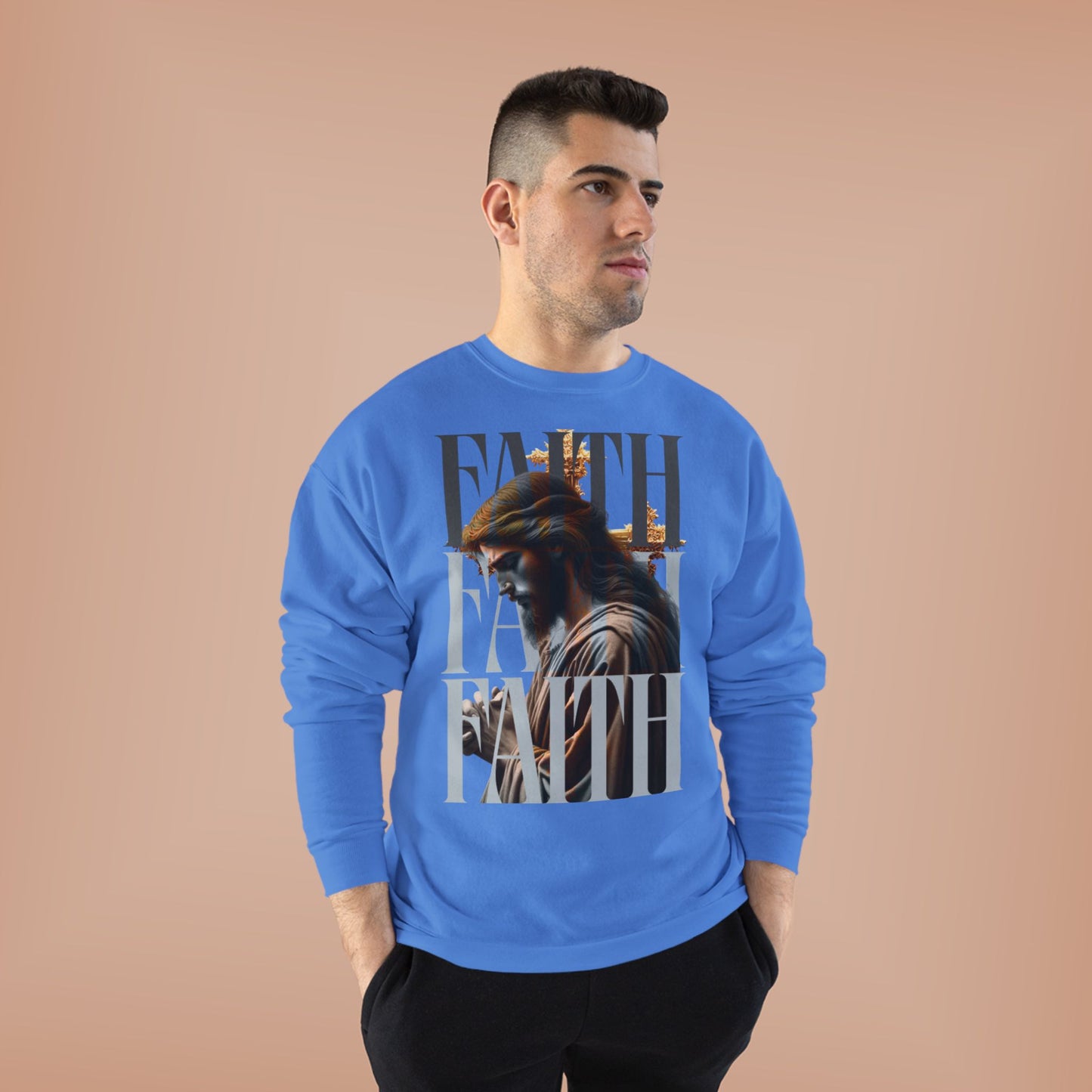 Faith-Themed Unisex EcoSmart® Crewneck Sweatshirt, Inspirational Gift, Cozy Apparel, Religious Sweatshirt, Perfect for Church, [...]