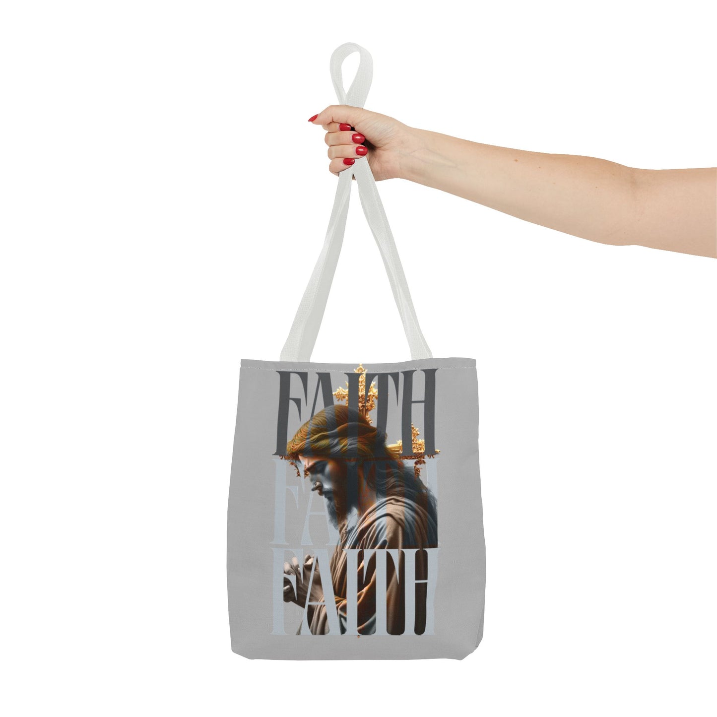 Faith themed Tote Bag for Daily wear, Reusable Shopping Bag, Christian Gift for any occassion, Affirmation Accessory, Stylish Faith Bag