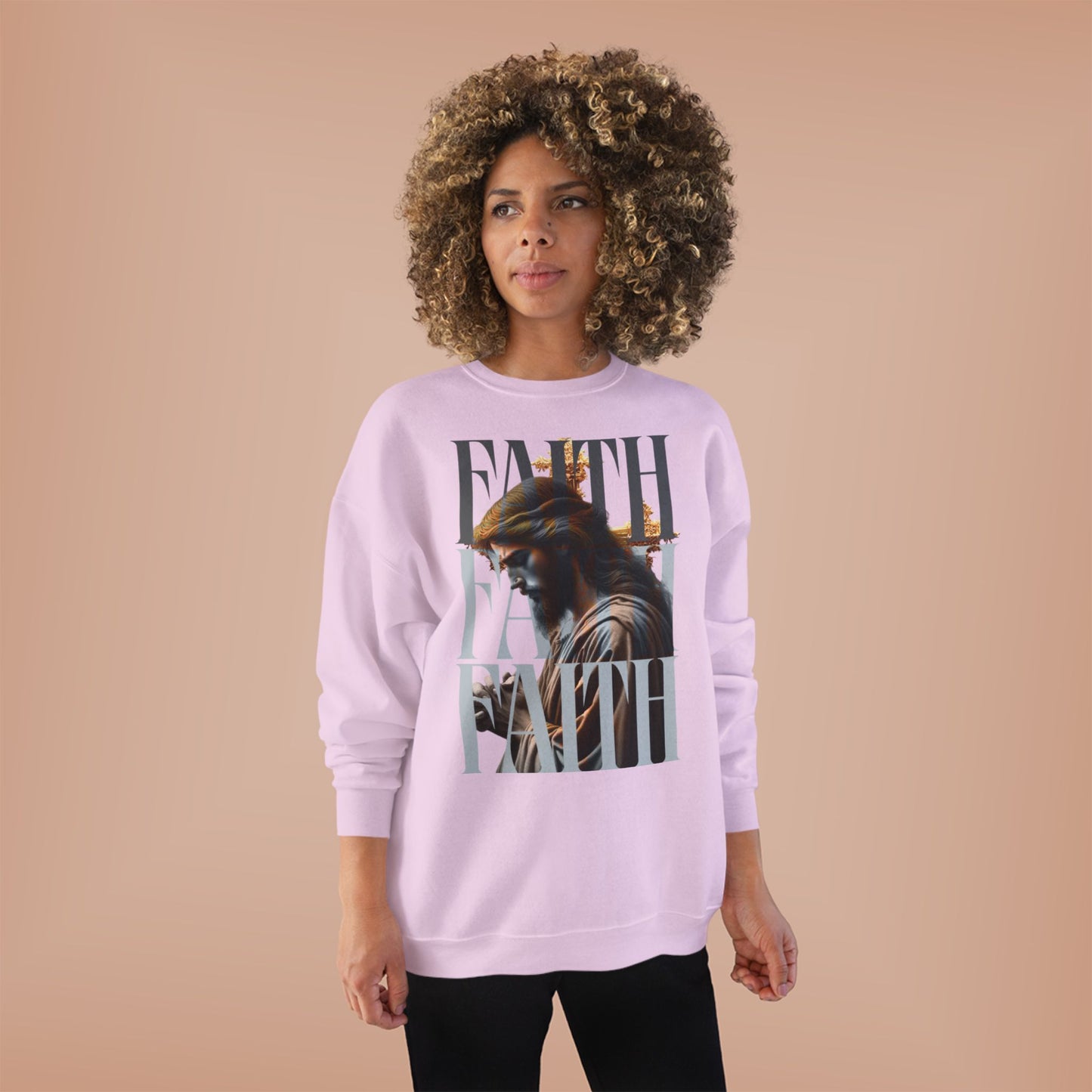 Faith-Themed Unisex EcoSmart® Crewneck Sweatshirt, Inspirational Gift, Cozy Apparel, Religious Sweatshirt, Perfect for Church, [...]