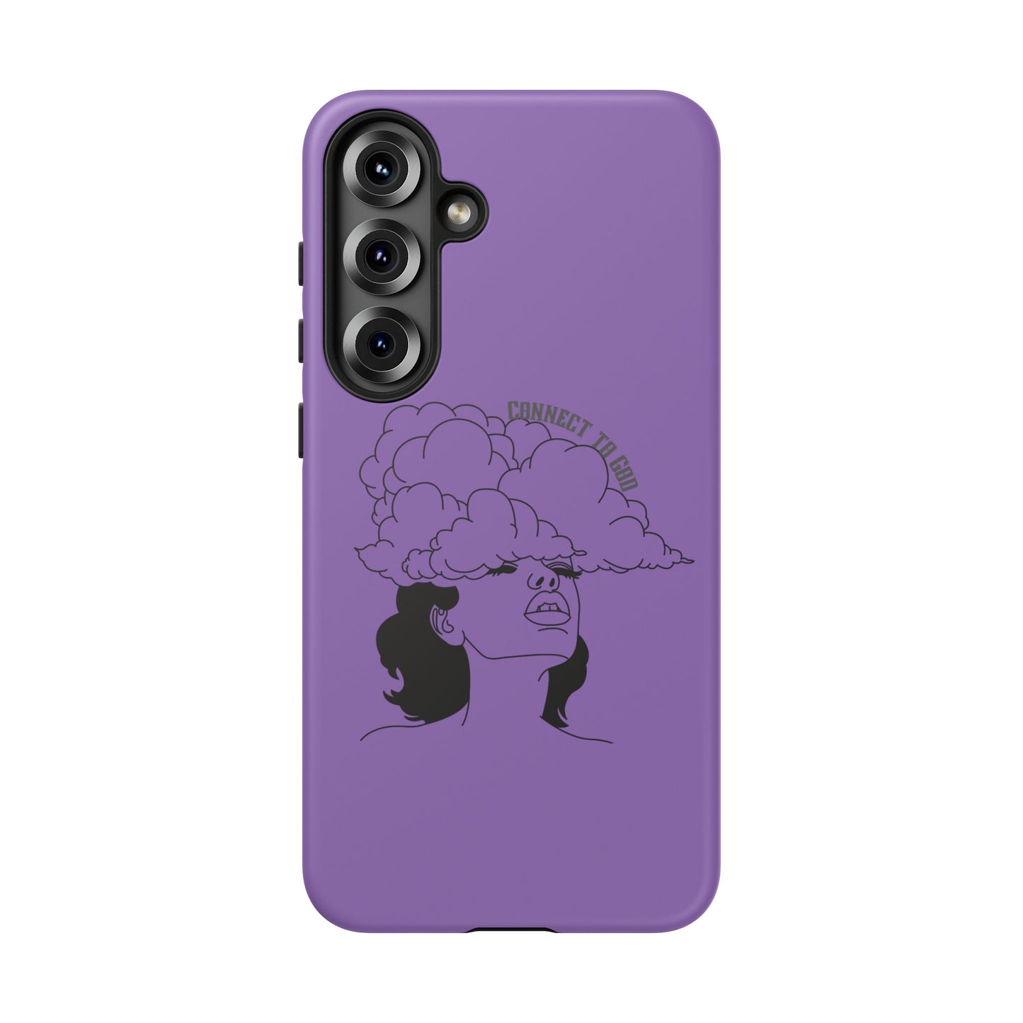 Purple Art Phone Case, Tough Cases for believers, Unique Phone Cover, Gifts for friends, Trendy Phone Accessories