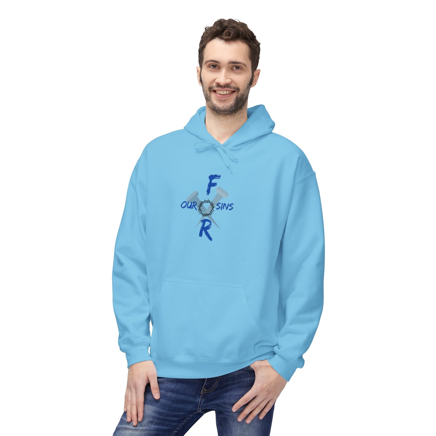 Unisex logo Fleece Hoodie - Cozy Gift for Friends, Motivational Apparel, Casual Wear, Birthday Present, Everyday Comfort