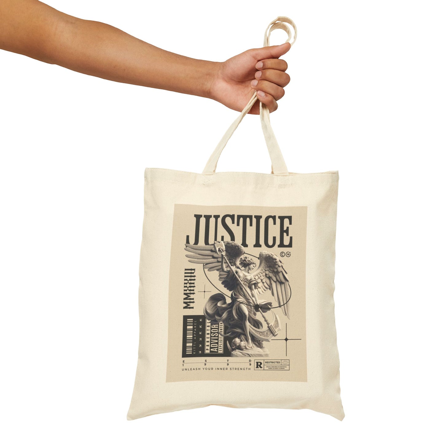 Every day Cotton Canvas Tote Bag, Eco-Friendly Tote, Perfect for daily use, spiritually inspired Everyday tote bag, eco friendly accessories