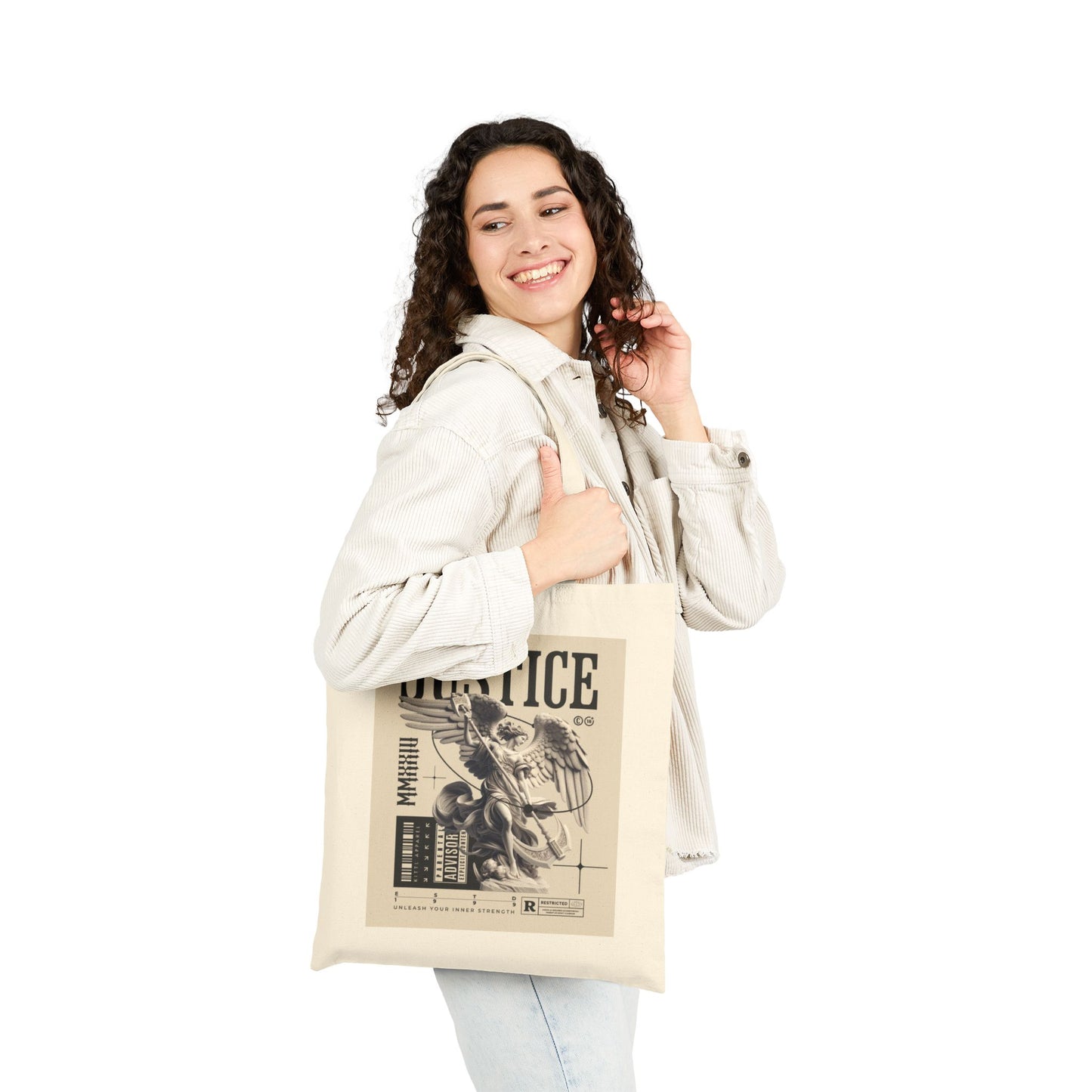 Every day Cotton Canvas Tote Bag, Eco-Friendly Tote, Perfect for daily use, spiritually inspired Everyday tote bag, eco friendly accessories