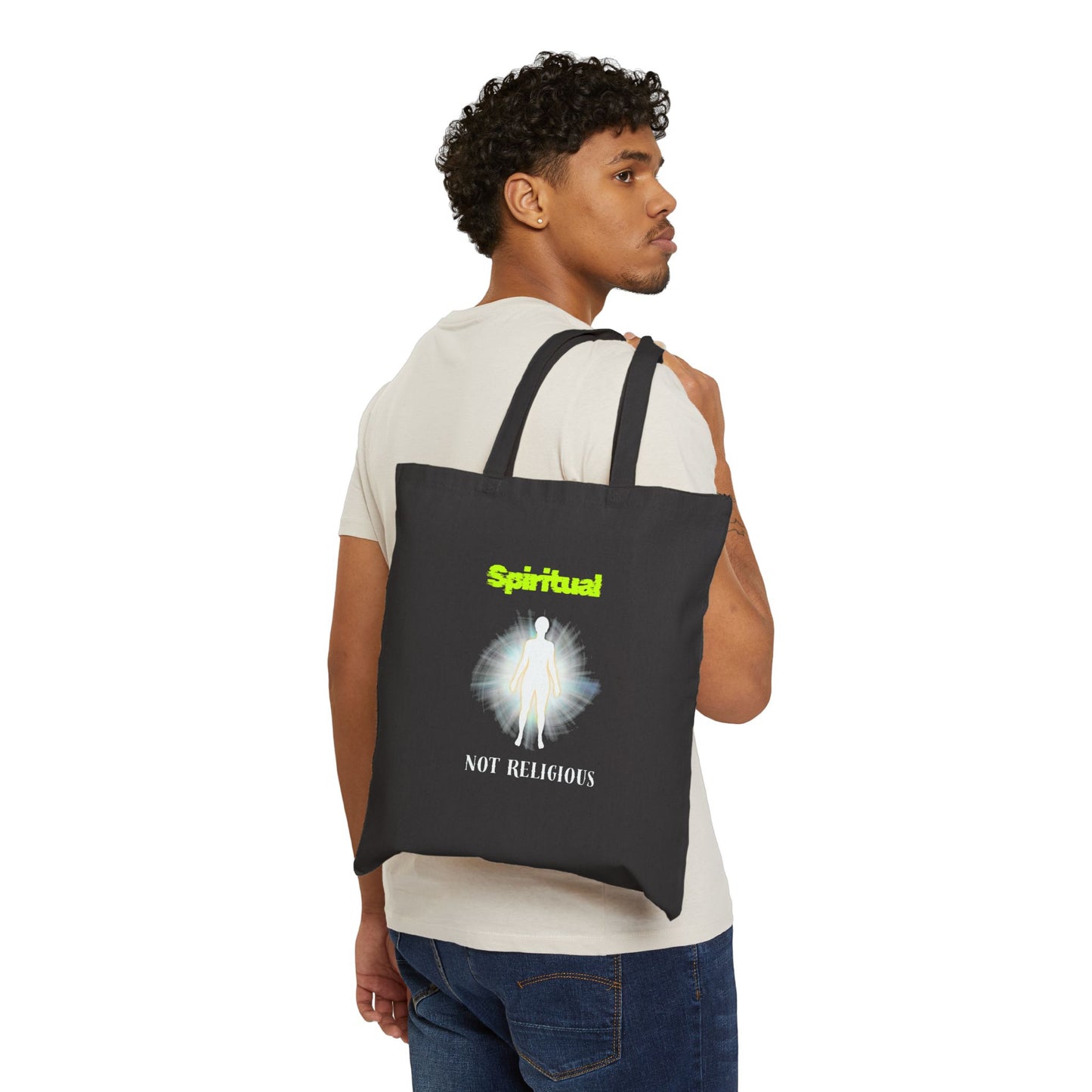 Spiritual Not Religious Tote Bag, Eco-Friendly Shopping Bag, Fashionable Gift for Spiritual Seekers, Canvas Tote for Everyday Use, [...]