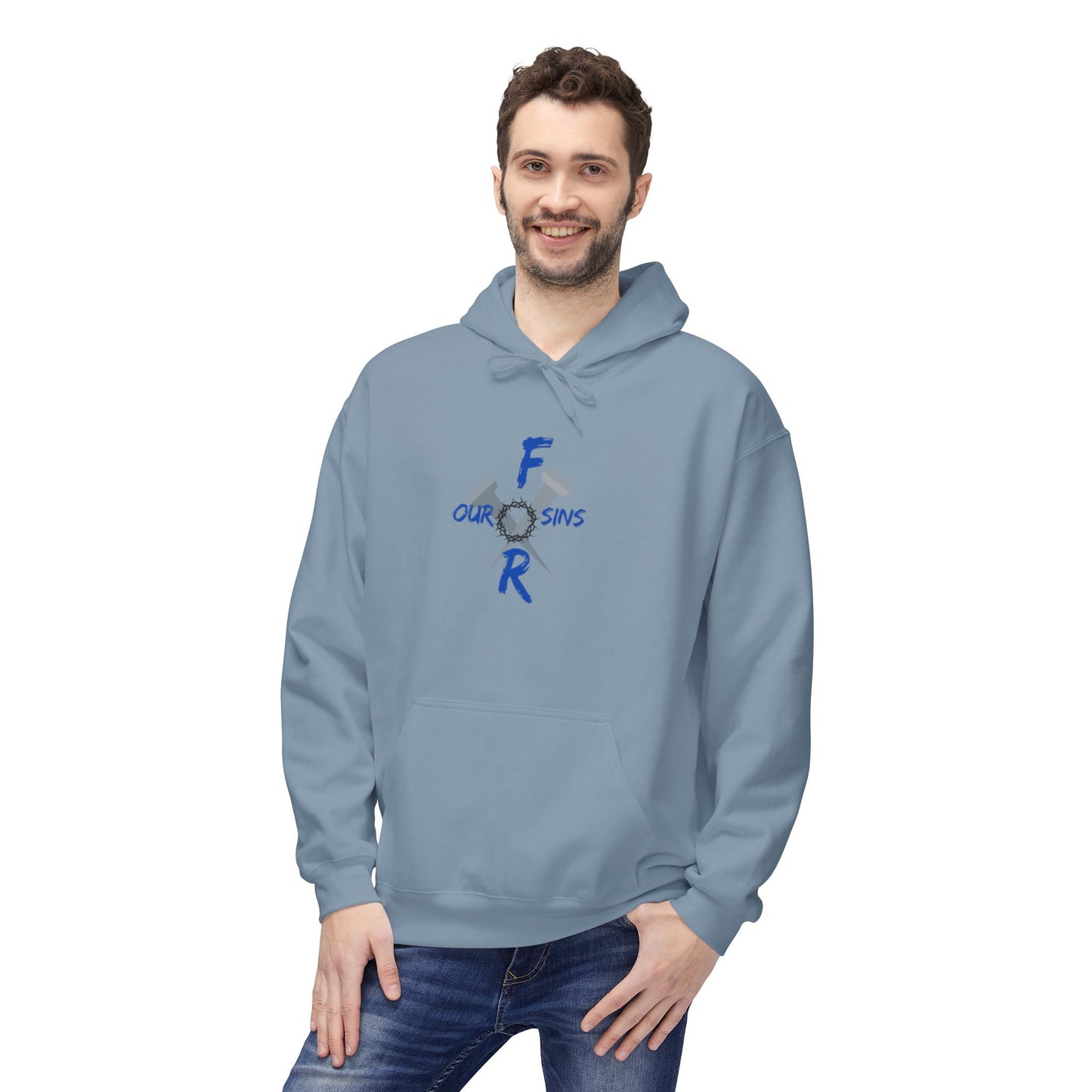 Unisex logo Fleece Hoodie - Cozy Gift for Friends, Motivational Apparel, Casual Wear, Birthday Present, Everyday Comfort