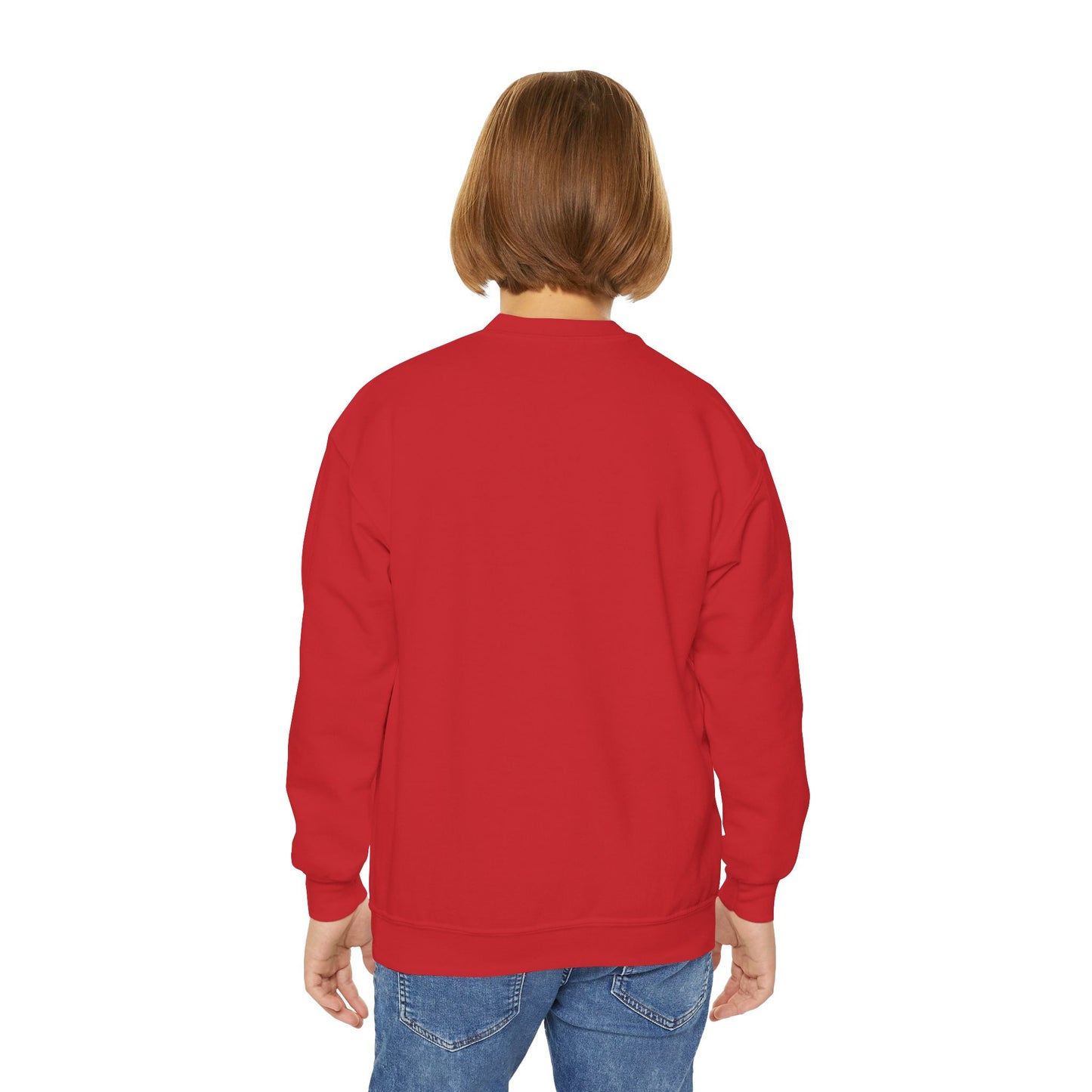 Jesus Saves Youth Crewneck Sweatshirt, spiritual streetwear, Sweatshirt, Youth trendy Apparel, Cozy Everyday Wear, Gifts for Teens