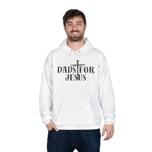 Dads for Jesus Eco-Friendly Hoodie, Christian Gift, Faith-Based Apparel, Unisex Sweatshirt, Casual Outfit, Gift for Dads