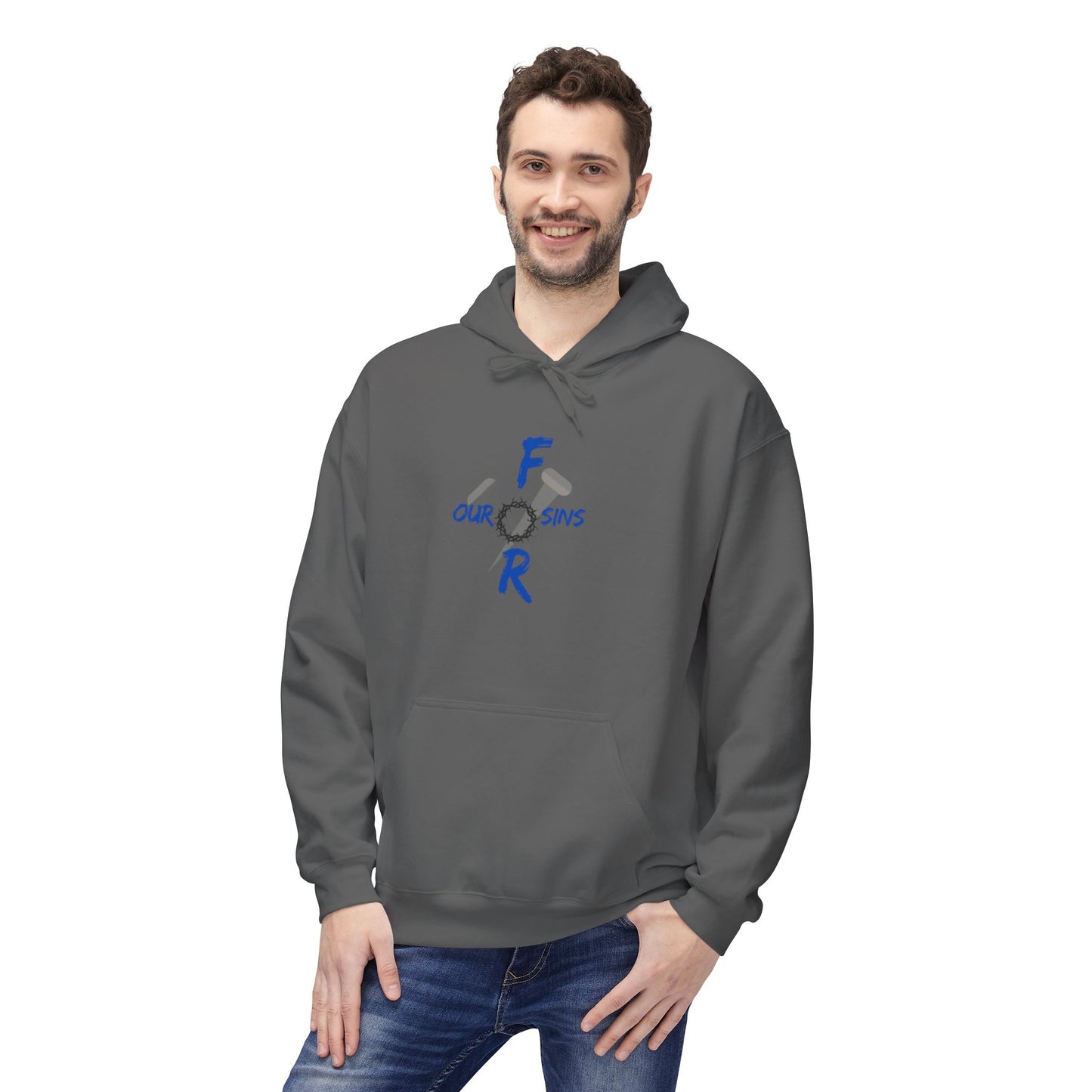 Unisex logo Fleece Hoodie - Cozy Gift for Friends, Motivational Apparel, Casual Wear, Birthday Present, Everyday Comfort