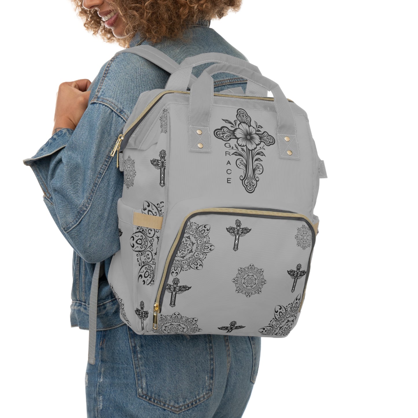 Faith inspired Multifunctional Diaper Backpack for Parents, christian inspired Baby Bag, faith based Toddler Gear, Travel Backpack for christians, Unique Gift for New Moms