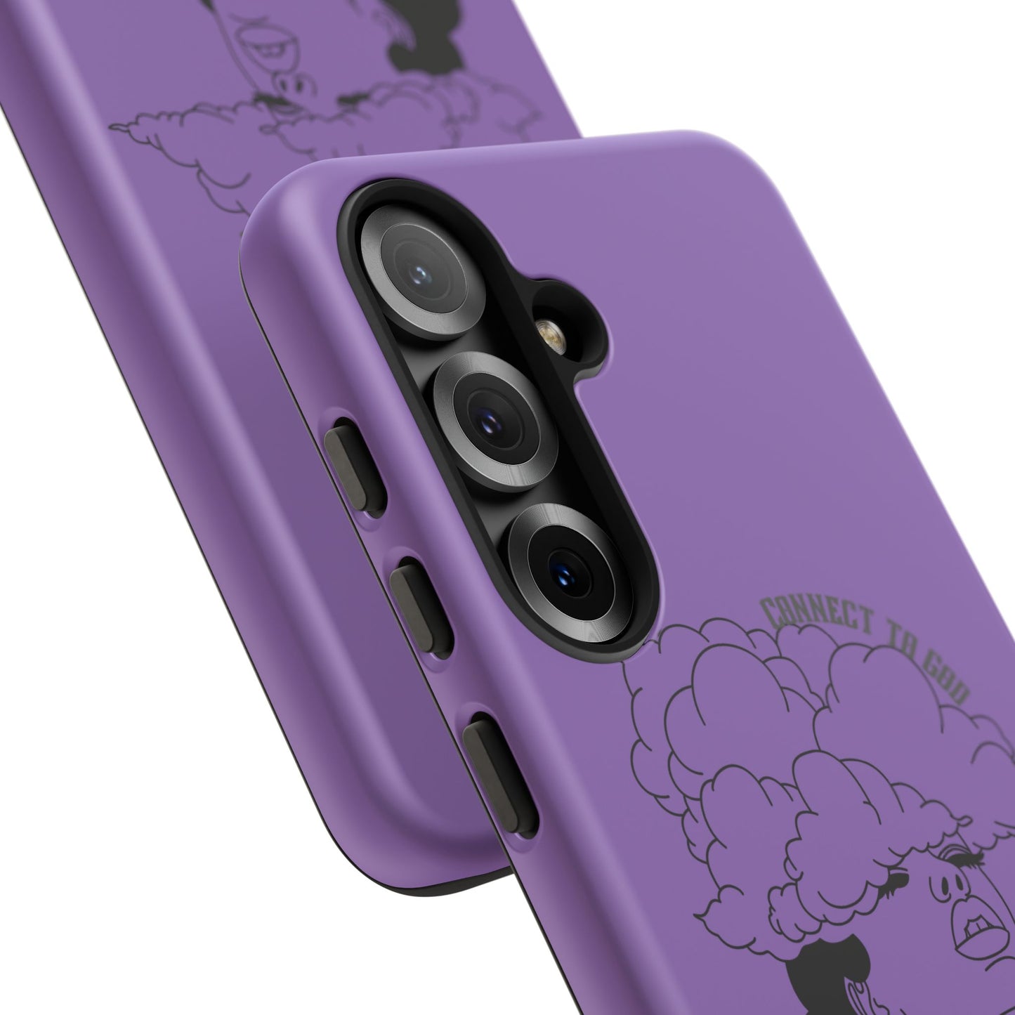 Purple Art Phone Case, Tough Cases for believers, Unique Phone Cover, Gifts for friends, Trendy Phone Accessories