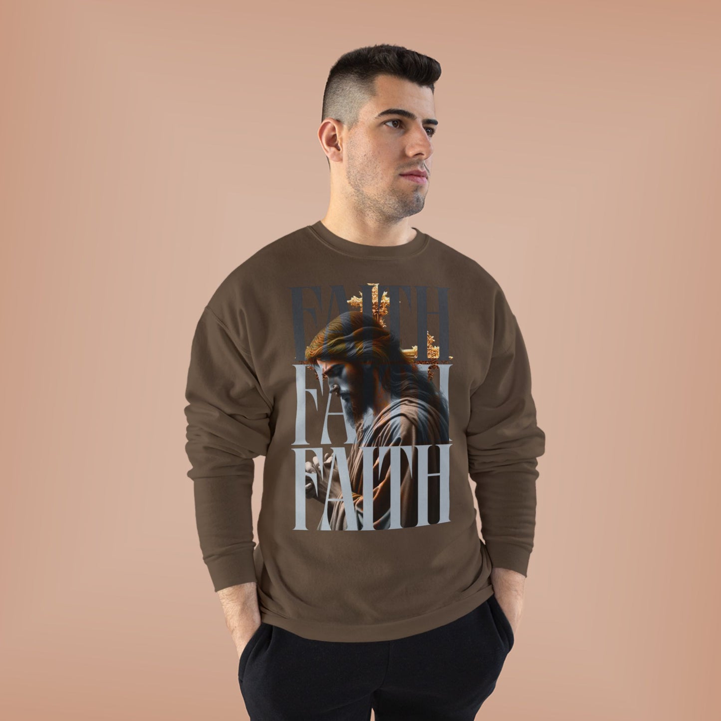 Faith-Themed Unisex EcoSmart® Crewneck Sweatshirt, Inspirational Gift, Cozy Apparel, Religious Sweatshirt, Perfect for Church, [...]