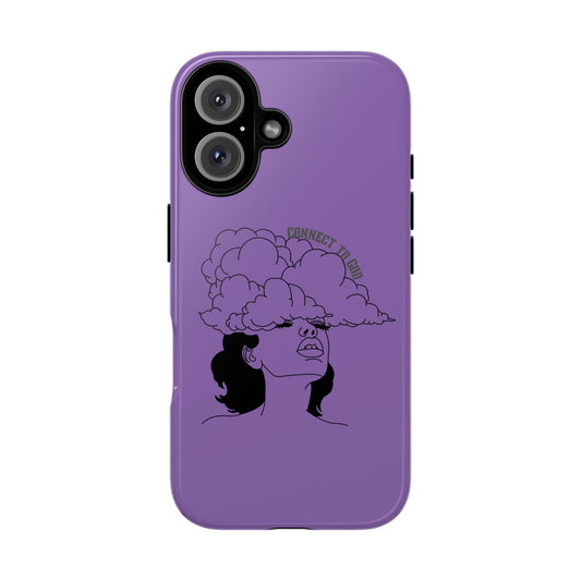Purple Art Phone Case, Tough Cases for believers, Unique Phone Cover, Gifts for friends, Trendy Phone Accessories