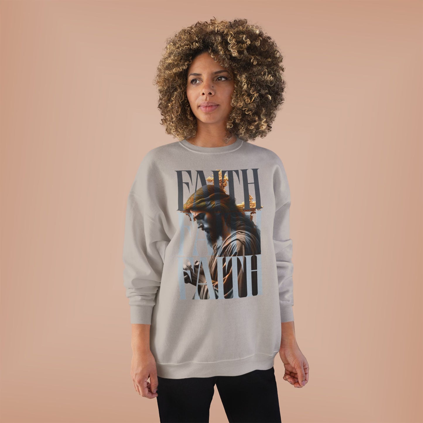 Faith-Themed Unisex EcoSmart® Crewneck Sweatshirt, Inspirational Gift, Cozy Apparel, Religious Sweatshirt, Perfect for Church, [...]